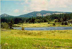 Deer Harbor lagoon from walking on farm